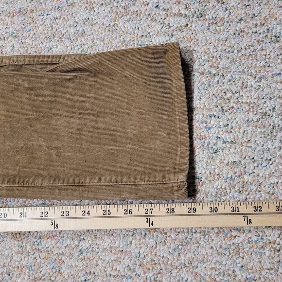 LL Bean Pants Mens 36x30 Brown Corduroy Standard Fit Trousers Hiking Outdoor - Picture 7 of 11